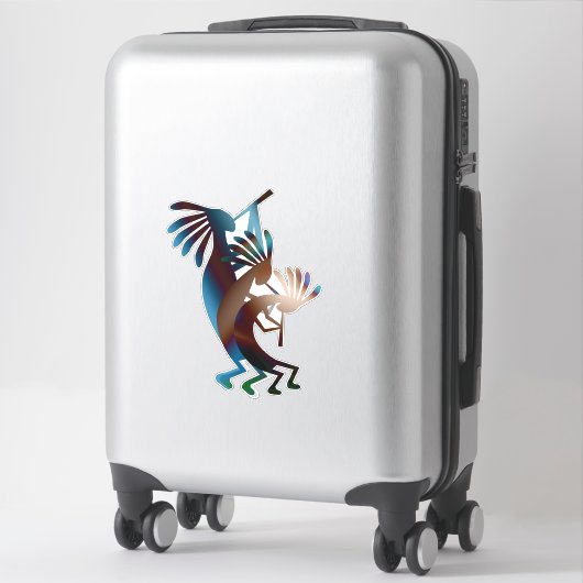 Autocollant Kokopelli Southwest Music 14" (Sur valise)
