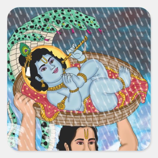 Autocollant Krishna & Vasudeva (Devant)