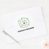 Autocollant Ladybug Ingrown Records Blanc Petit (Enveloppe)