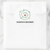 Autocollant Ladybug Ingrown Records Blanc Petit (Sac)