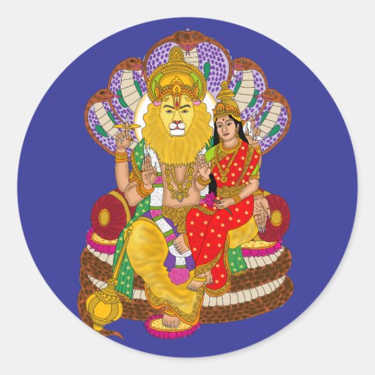 Autocollant Lakshmi Narasimha (Devant)