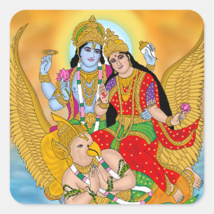 Autocollant Lakshmi Narayan – Autocollant Spiritue
