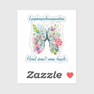 Autocollant LAM Floral ne signifie pas Fragile