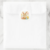 Autocollant Lapin de Pâques avec Œufs (Sac)