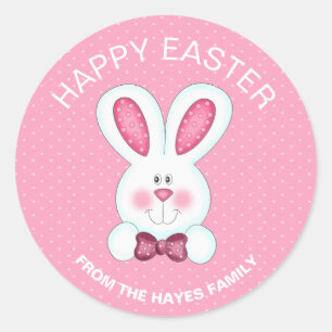 Autocollant lapin personnalisé