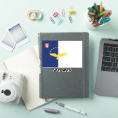 Autocollant laser indicateur Açores (Couverture iPad)