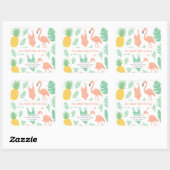 Autocollant "Last Splash" avec Palmiers, Maillots (Feuille)