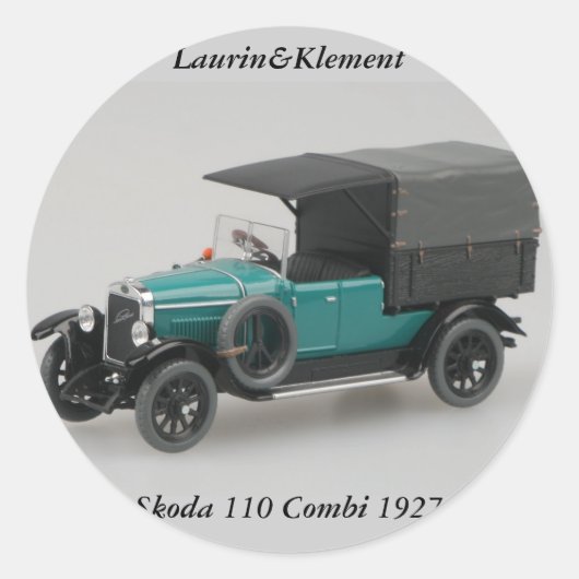 Autocollant Laurin&Klement Skoda 110 Combi 1927 (Devant)