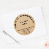 Autocollant léger Brown Saint Patrick Business Rou (Enveloppe)