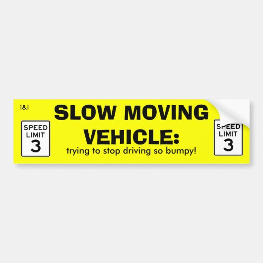 Autocollant lent de véhicule (Devant)