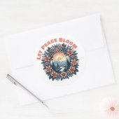 Autocollant Let Peace Bloom (Enveloppe)