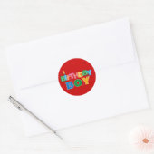Autocollant Lettres pour garçon d'anniversaire (Enveloppe)