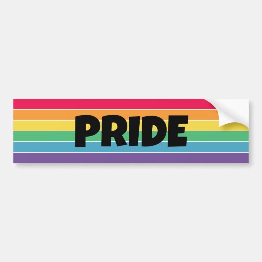 Autocollant LGBT Pride | Arc-en-ciel (Devant)