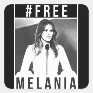 Autocollant libre de Melania (noir)