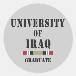 Autocollant licencié de pochoir de l'Irak