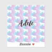 Autocollant Licorne Mignon Prépa (Feuille)
