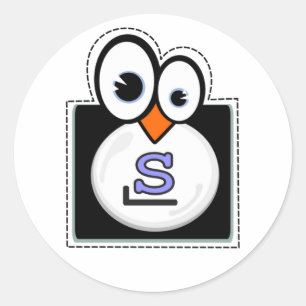 Autocollant Linux Penguin Slackware