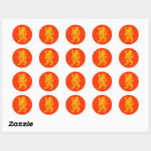 Autocollant Lion Puissant (Feuille)