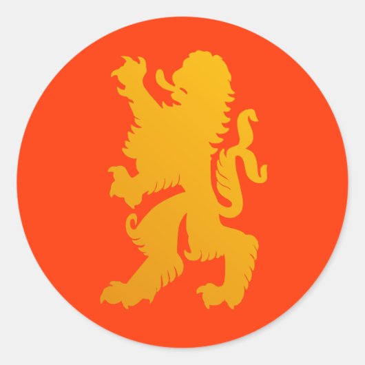 Autocollant Lion Puissant (Devant)