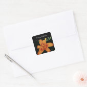 Autocollant lis tigre orange peint (Enveloppe)