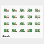 Autocollant Little Chipmunk Joyeux Noel (Feuille)