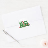 Autocollant Little Chipmunk Joyeux Noel (Enveloppe)