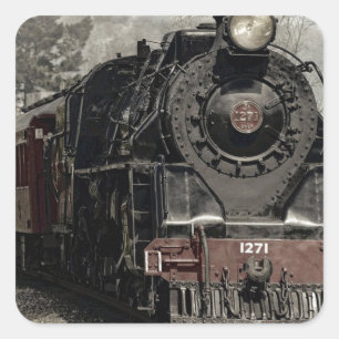 Autocollant locomotif vintage de train