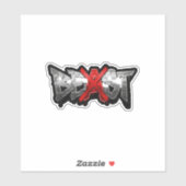 Autocollant logo BEAST en vinyle sur mesure (Feuille)