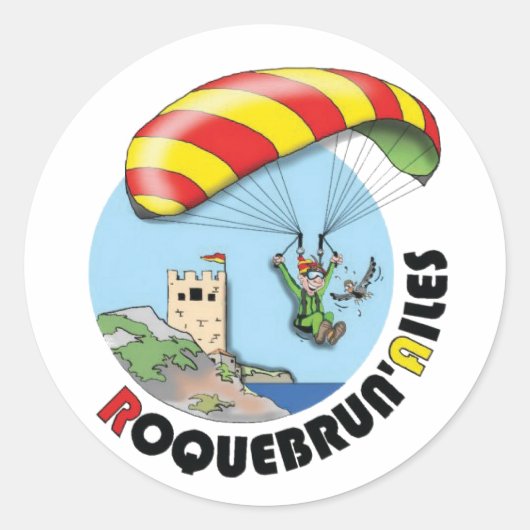 Autocollant logo Roquebrun'Ailes (Devant)