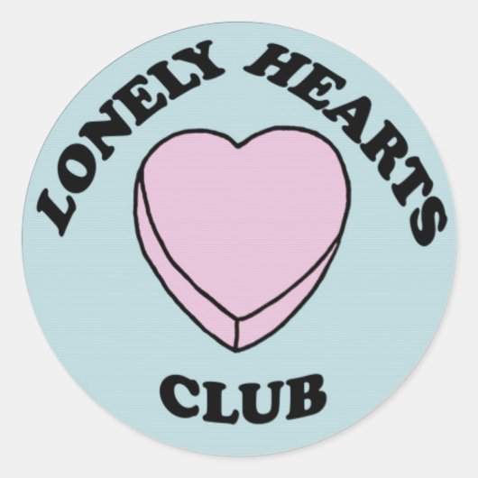 Autocollant Lonely Hearts Club (Devant)