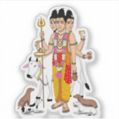 Autocollant Lord Dattatreya (Devant)