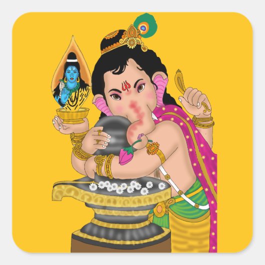 Autocollant Lord Ganesha (Devant)