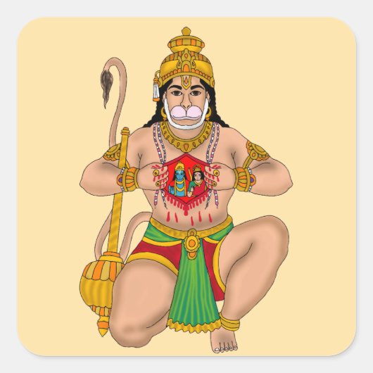 Autocollant Lord Hanuman (Devant)