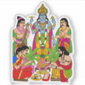 Autocollant Lord Satyanarayan (Devant)