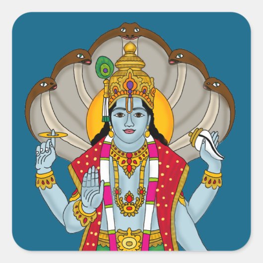 Autocollant Lord Vishnu (Devant)