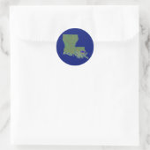 Autocollant Louisiana Map (Sac)