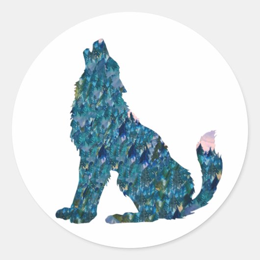 Autocollant Loup (Devant)