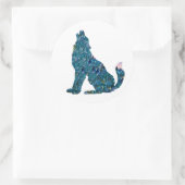 Autocollant Loup (Sac)