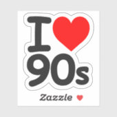 Autocollant Love 90s (Feuille)