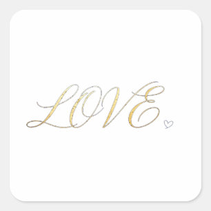 Autocollant LOVE minimaliste moderne simple