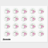 Autocollant Love Rose (Feuille)