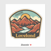 Autocollant Loveland, Colorado (Feuille)