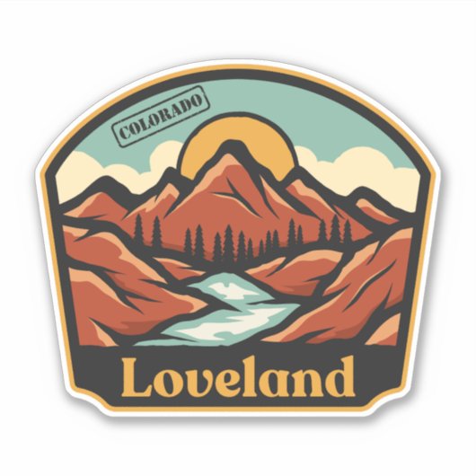 Autocollant Loveland, Colorado (Devant)