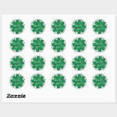 Autocollant Lucky Me Shamrock vert (Feuille)