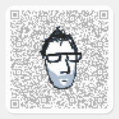 autocollant lumineux code qr visnup (Devant)