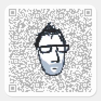 autocollant lumineux code qr visnup