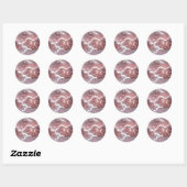 Autocollant – Lune Céleste Rose Quartz Luxe (Feuille)