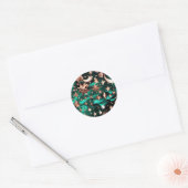 Autocollant – Luxe Céleste Vert Malachite (Enveloppe)