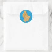 Autocollant Luxembourg Map (Sac)