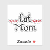 Autocollant maman chat (Feuille)